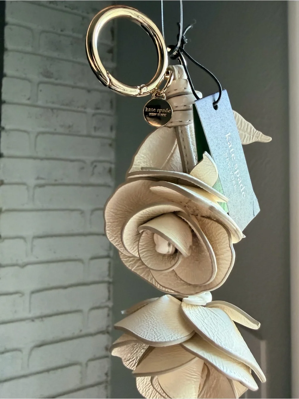 kate spade Charmed Rose Bag Charm